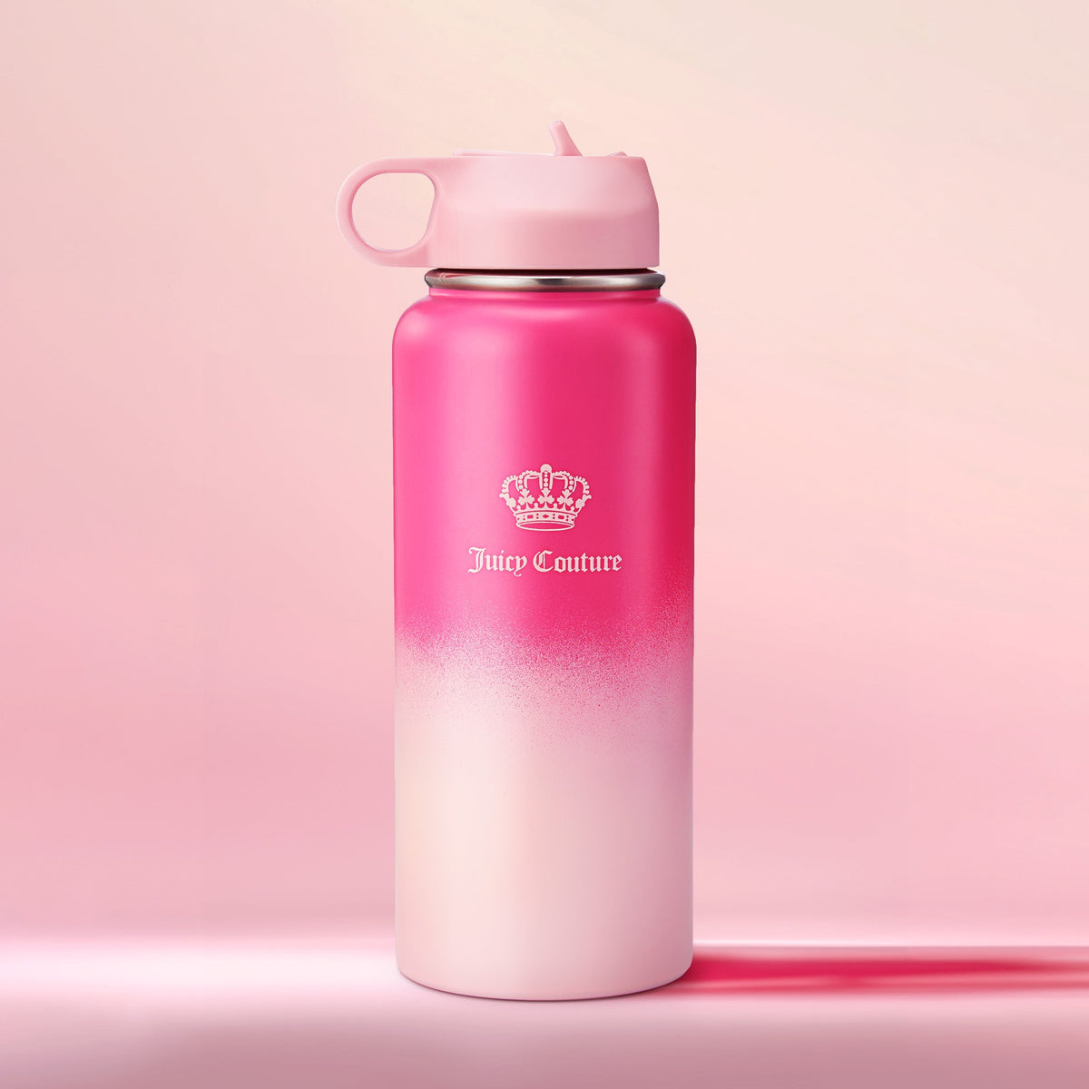 Glam Go Girl Stainless Steel Water Bottle with Pop-up Straw