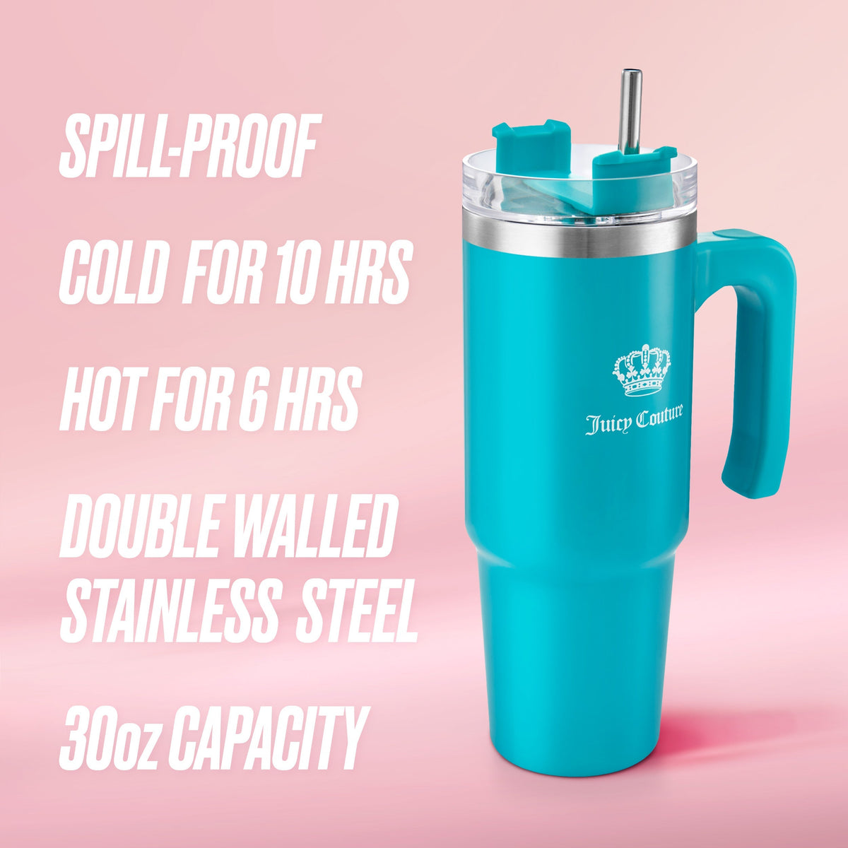 Glam Glam Logo Stainless Steel Water Bottle