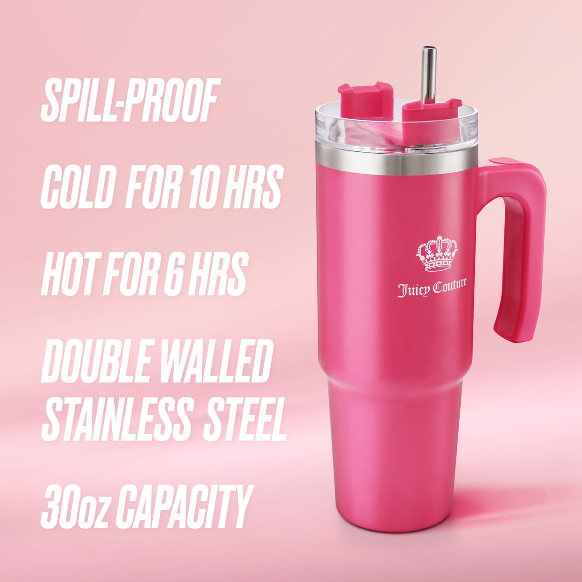 Glam Glam Logo Stainless Steel Water Bottle