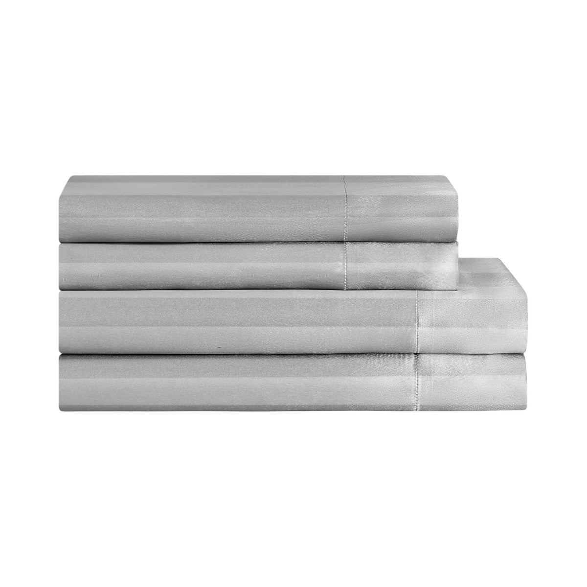 Glam Damask Stripe Satin Sheet Set