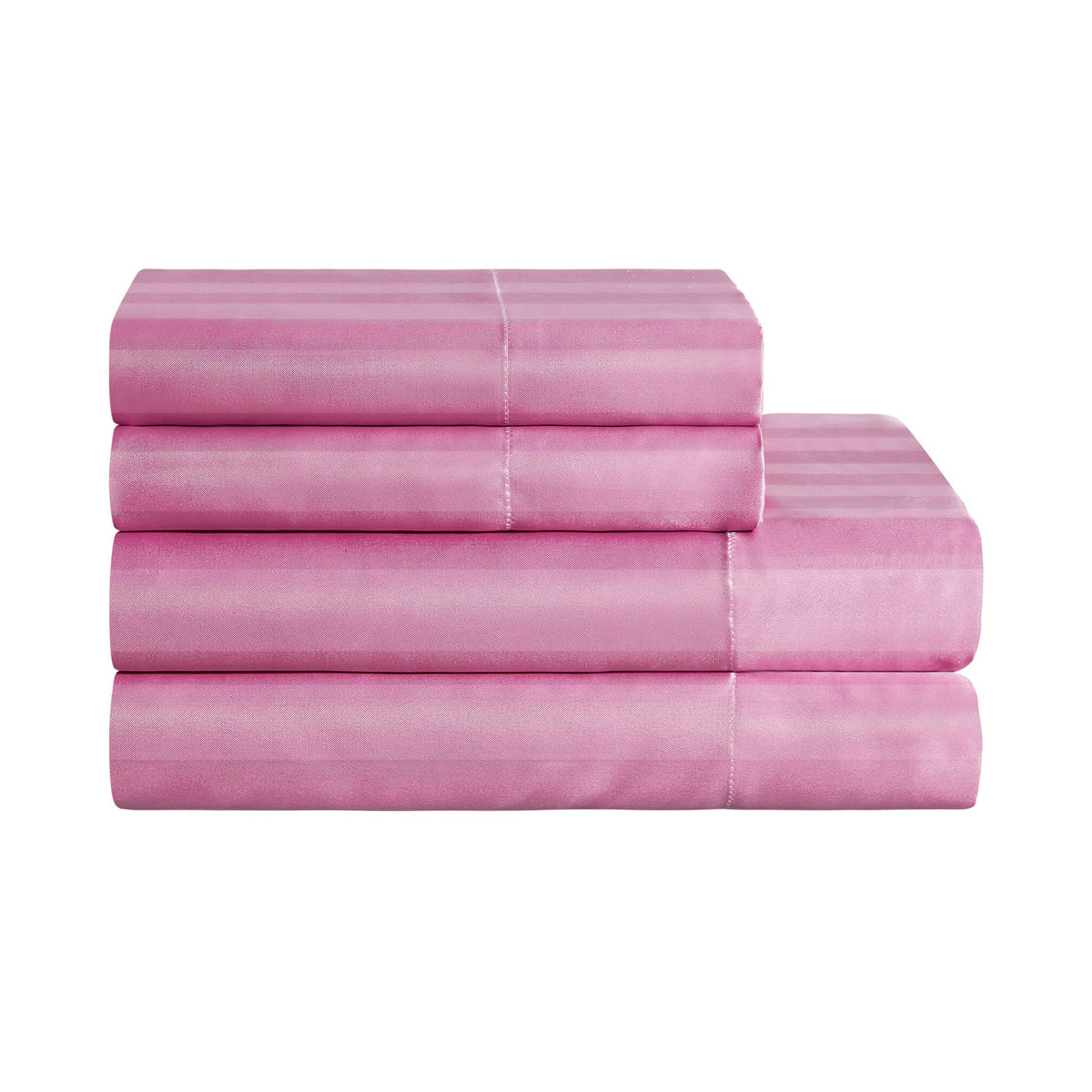 Glam Damask Stripe Satin Sheet Set