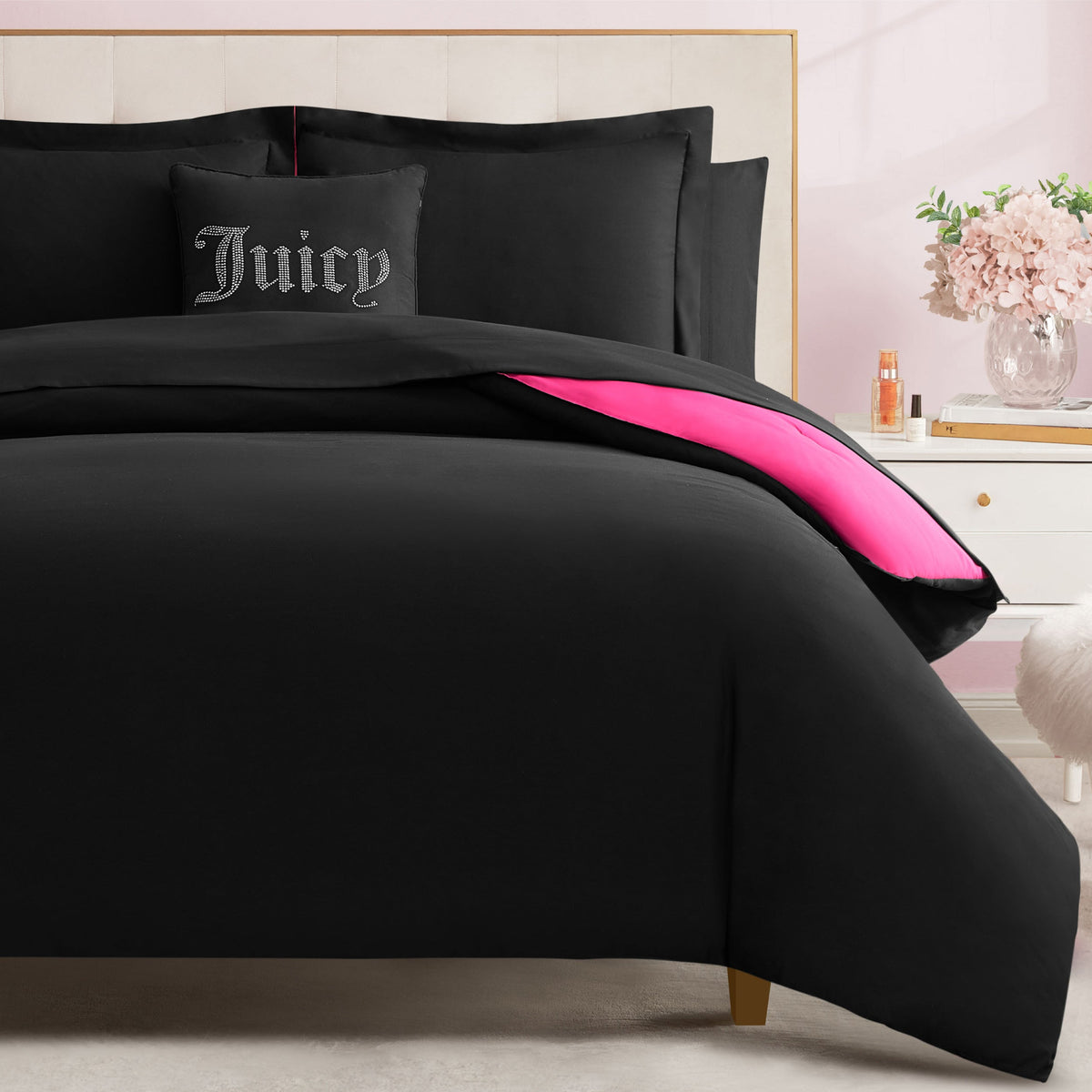 Glam Alexis Solid Bed in a Bag Bedding Set