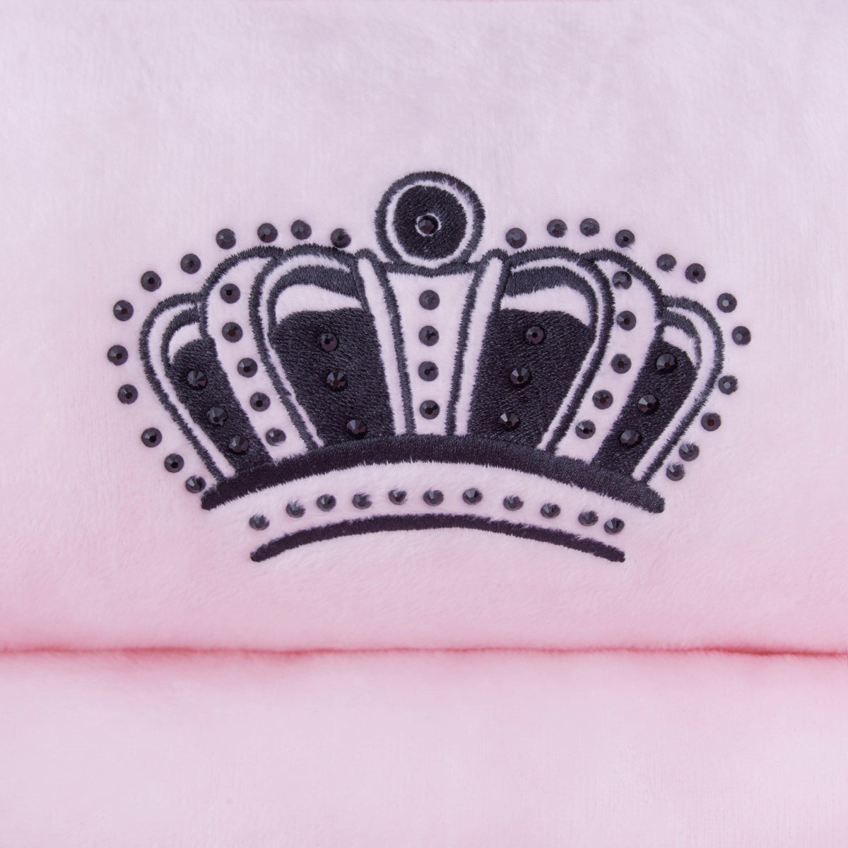 Glam Crown Bling Black Pet Bed
