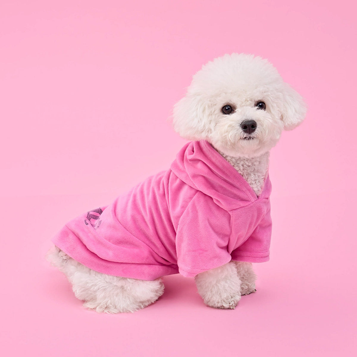 Glam Bling Velour Pet Hoodie