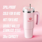 Glam Glam Logo Stainless Steel Water Bottle