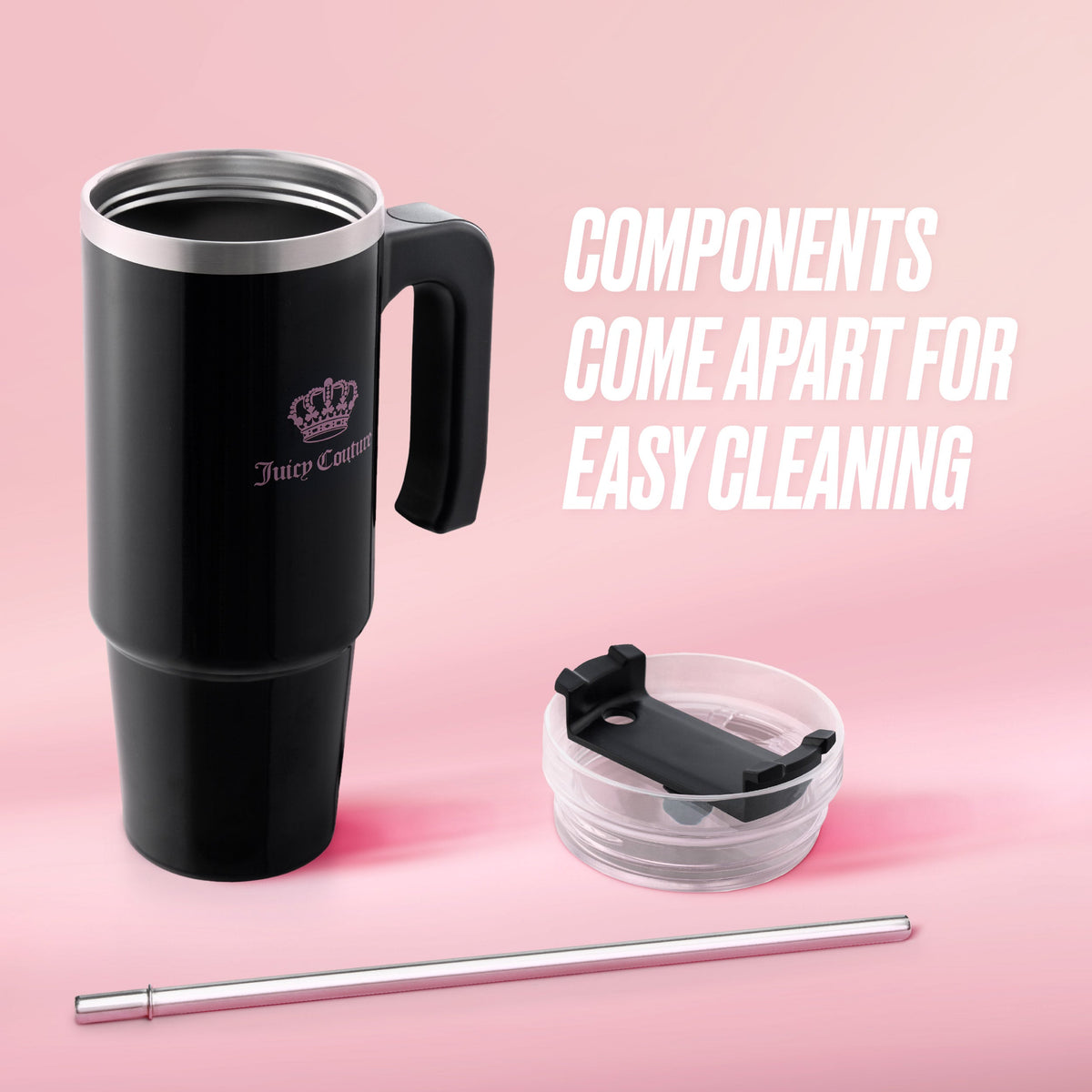 Glam Glam Logo Stainless Steel Water Bottle
