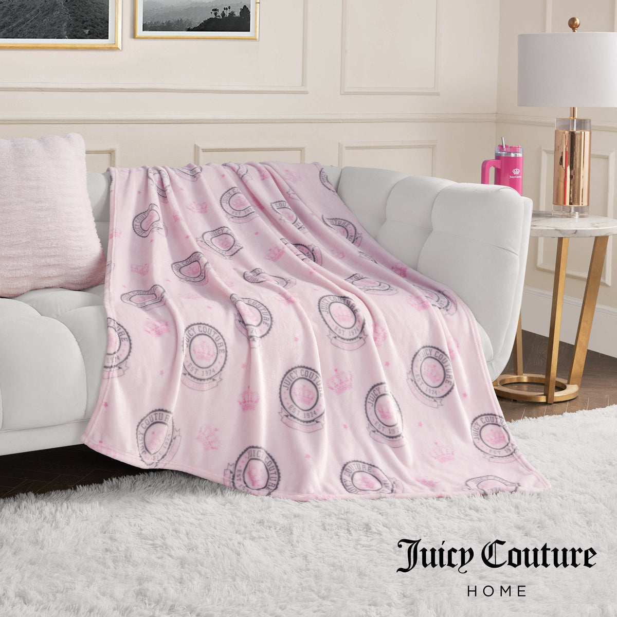 Glam Plush Throw Blanket