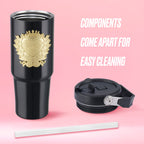 Glam Flip & Sip Hydration Stainless Steel Tumbler
