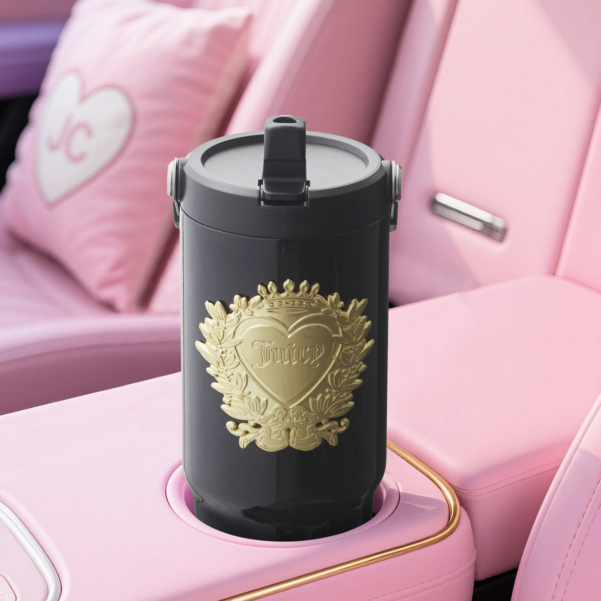 Glam Flip & Sip Hydration Stainless Steel Tumbler