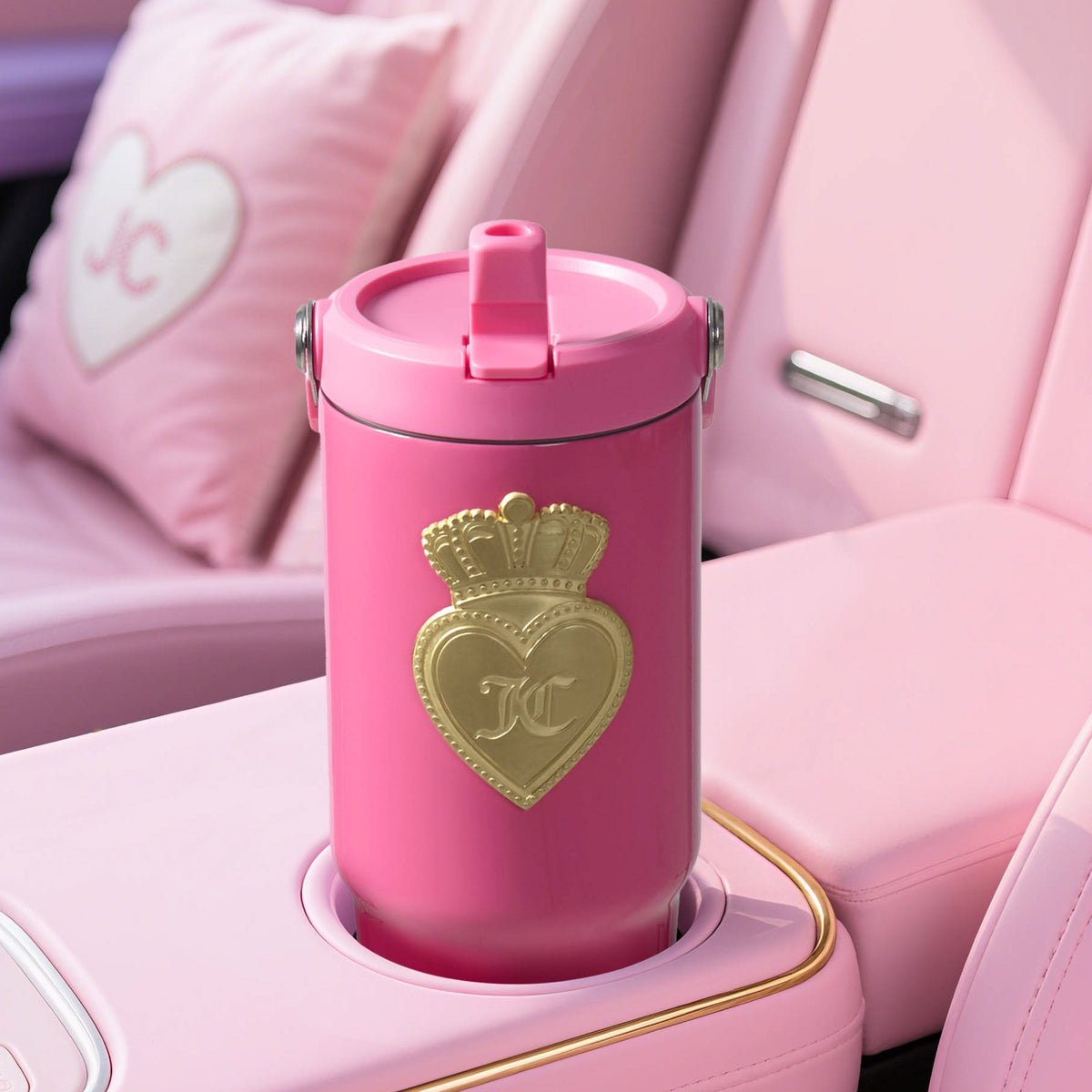 Glam Flip & Sip Hydration Stainless Steel Tumbler