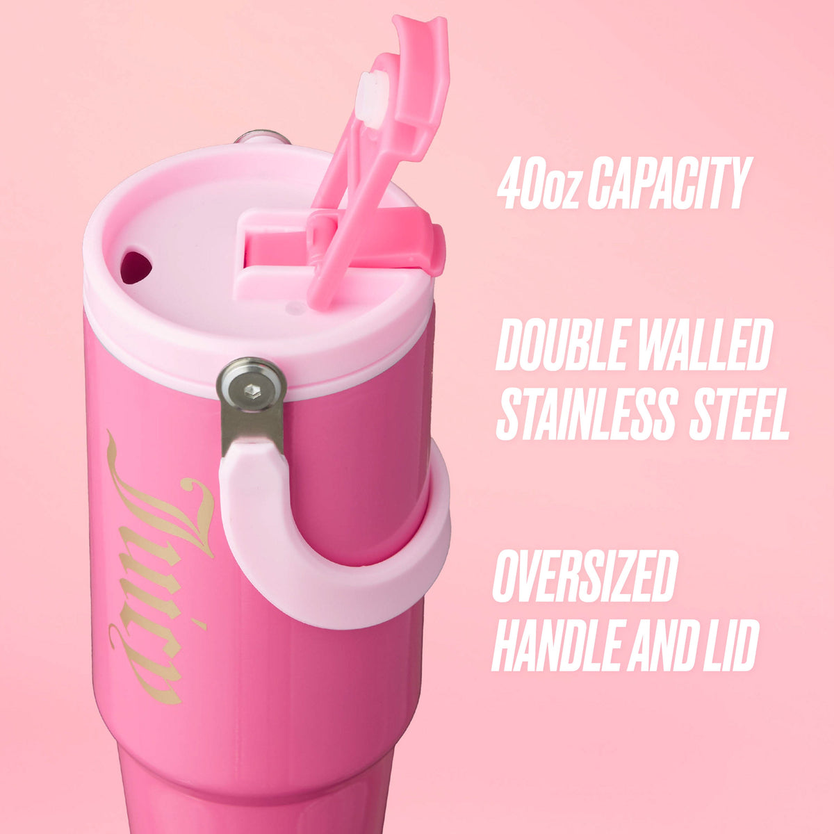 Glam Flip Fusion Hydration Stainless Steel Tumbler