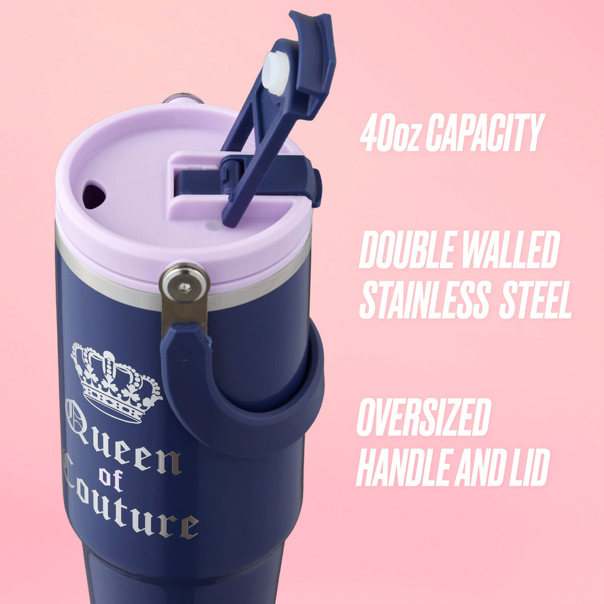 Glam Flip Fusion Hydration Stainless Steel Tumbler