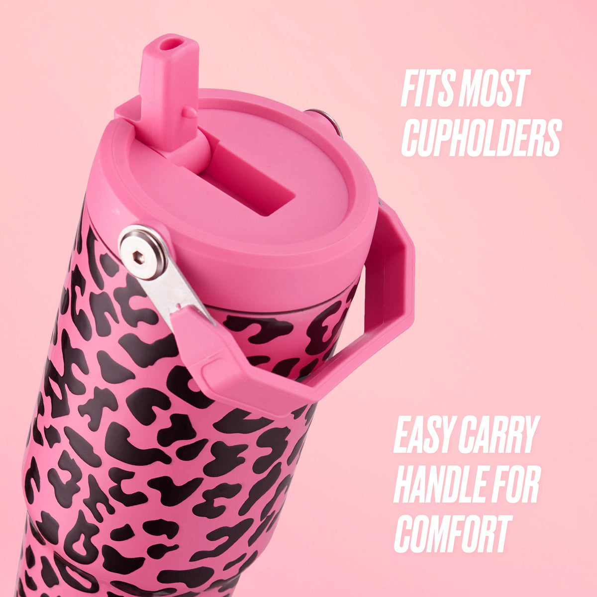 Glam Flip & Sip Hydration Stainless Steel Tumbler