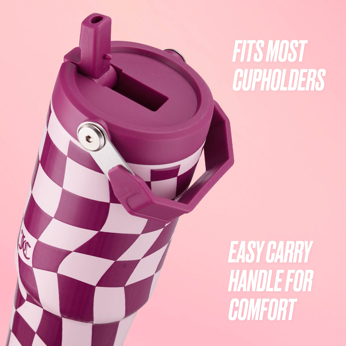 Glam Flip & Sip Hydration Stainless Steel Tumbler