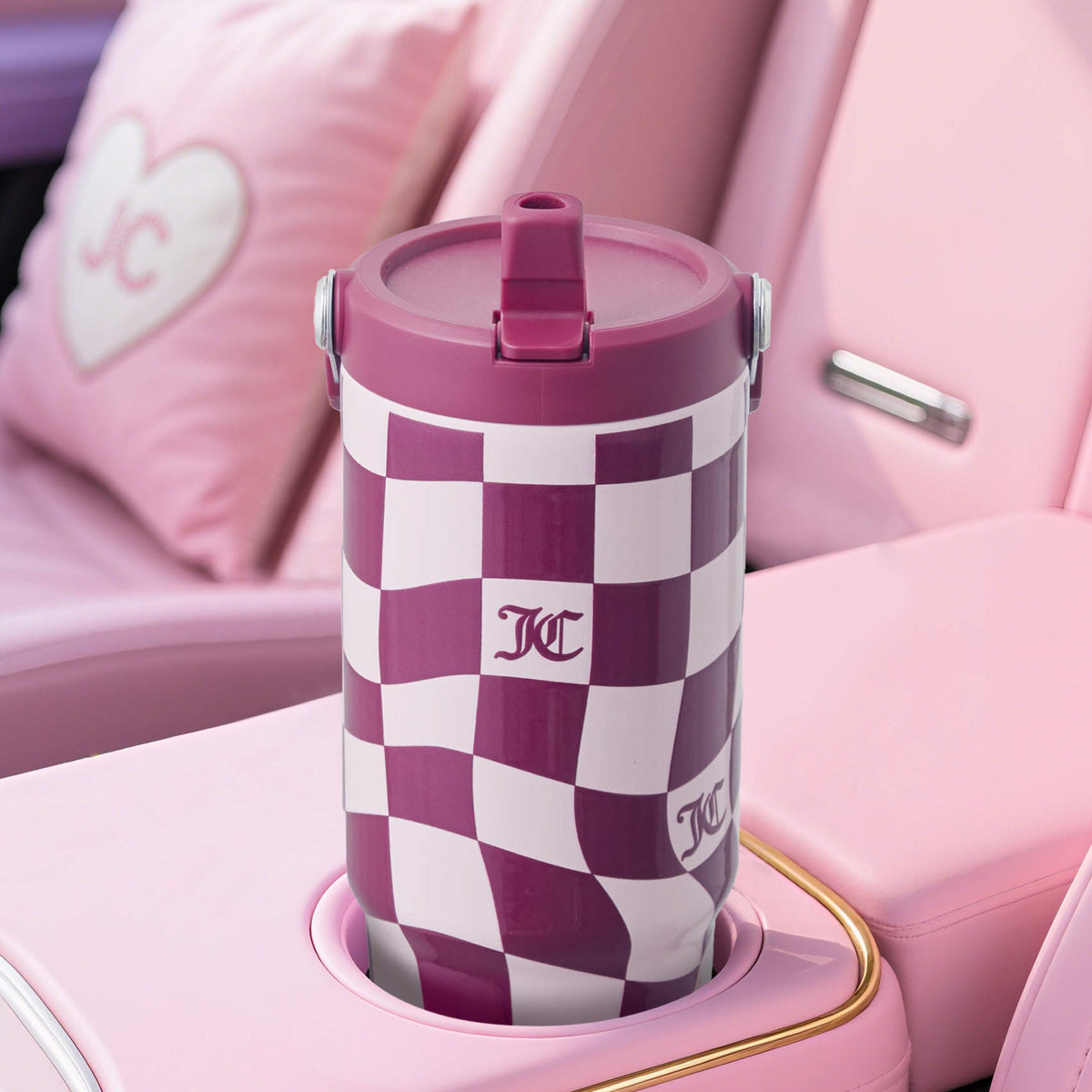 Glam Flip & Sip Hydration Stainless Steel Tumbler