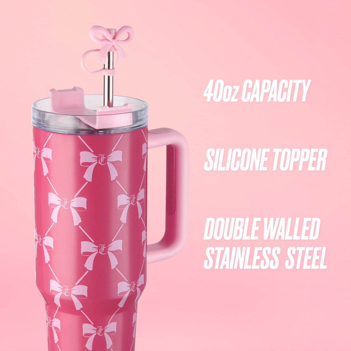 Glam Jetsetter Hydration Stainless Steel Tumbler 40 oz