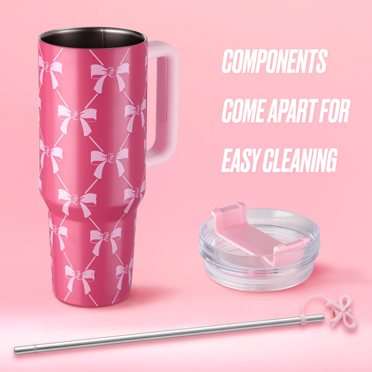 Glam Jetsetter Hydration Stainless Steel Tumbler 40 oz