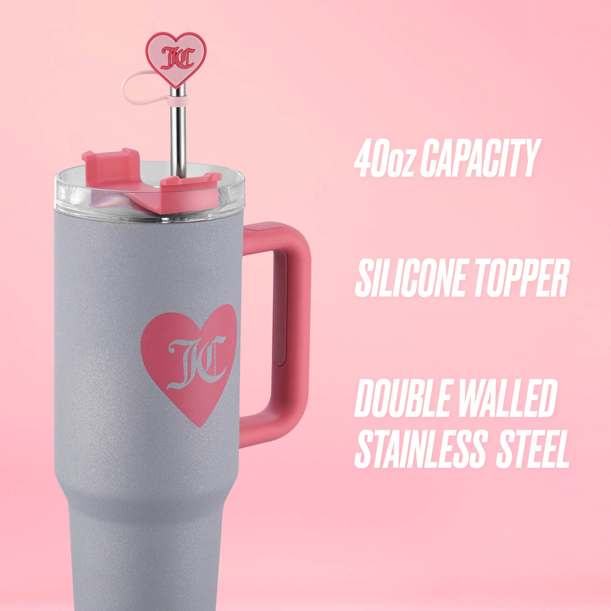 Glam Jetsetter Hydration Stainless Steel Tumbler 40 oz