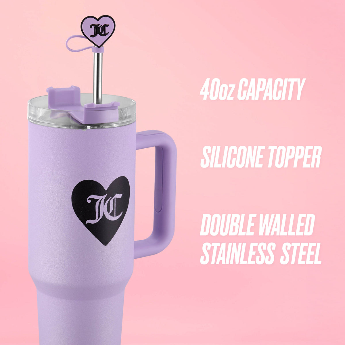 Glam Jetsetter Hydration Stainless Steel Tumbler 40 oz