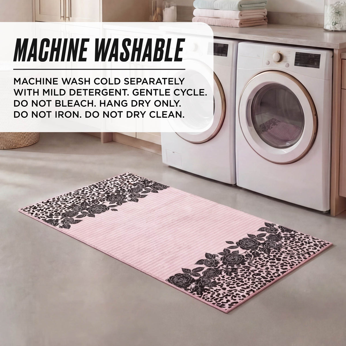 Glam Finley Washable Rug 2 x 4