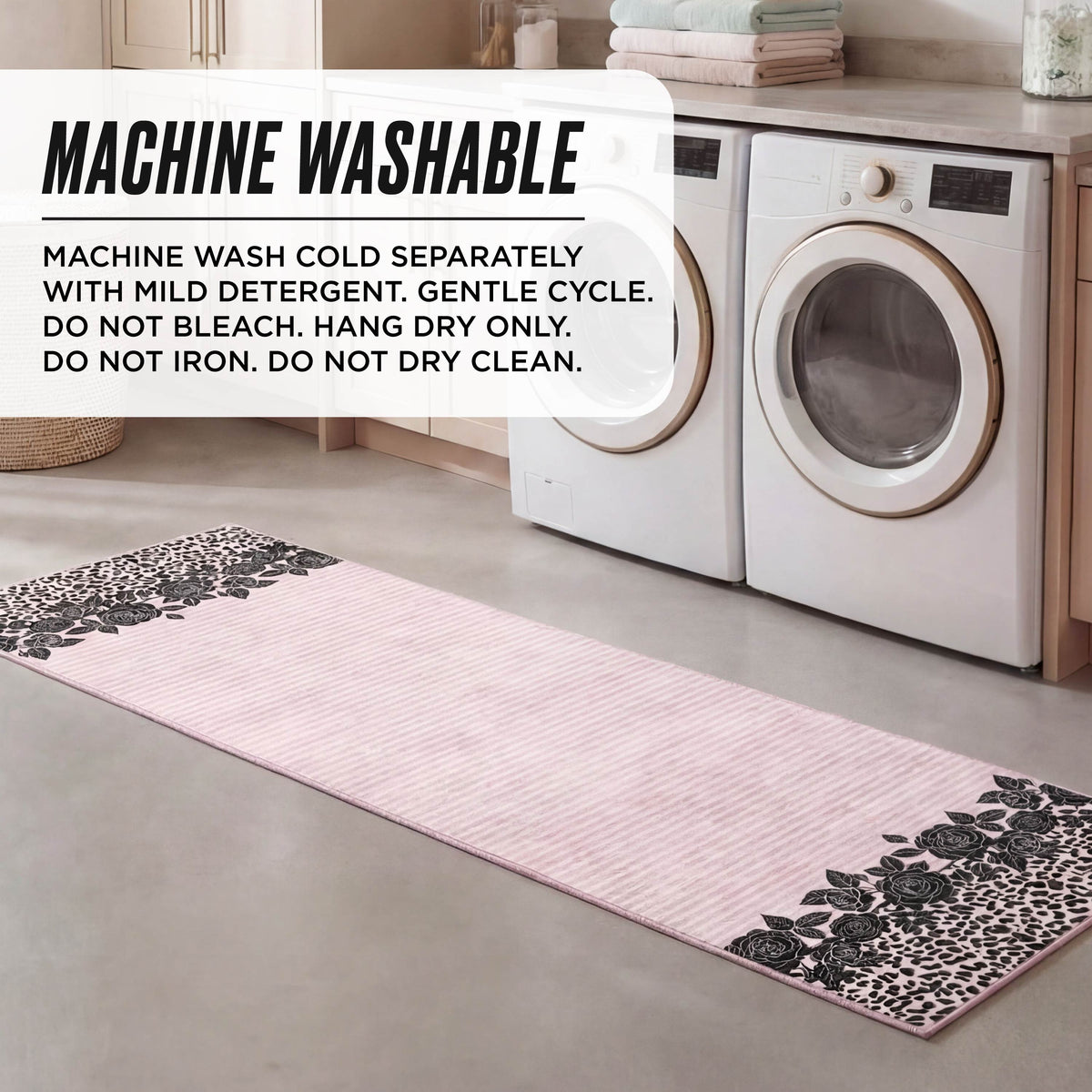 Glam Finley Washable Rug 2 x 6