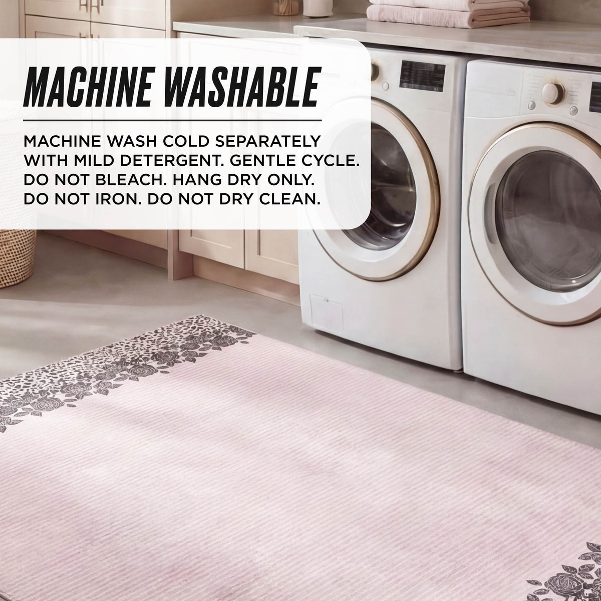 Glam Finley Washable Rug 710 x 10