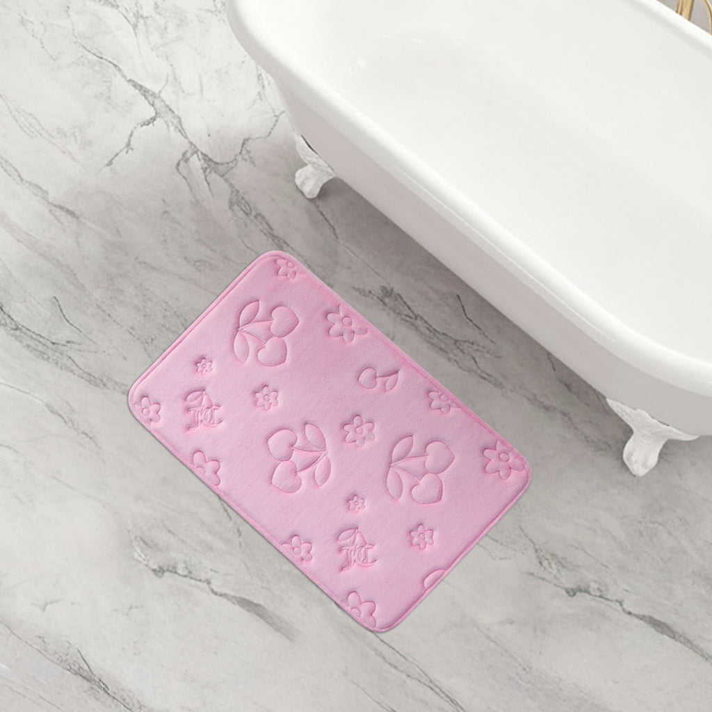Glam Quilted Memory Foam Bath Mat 20 x 32