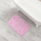 Glam Quilted Memory Foam Bath Mat 20 x 32