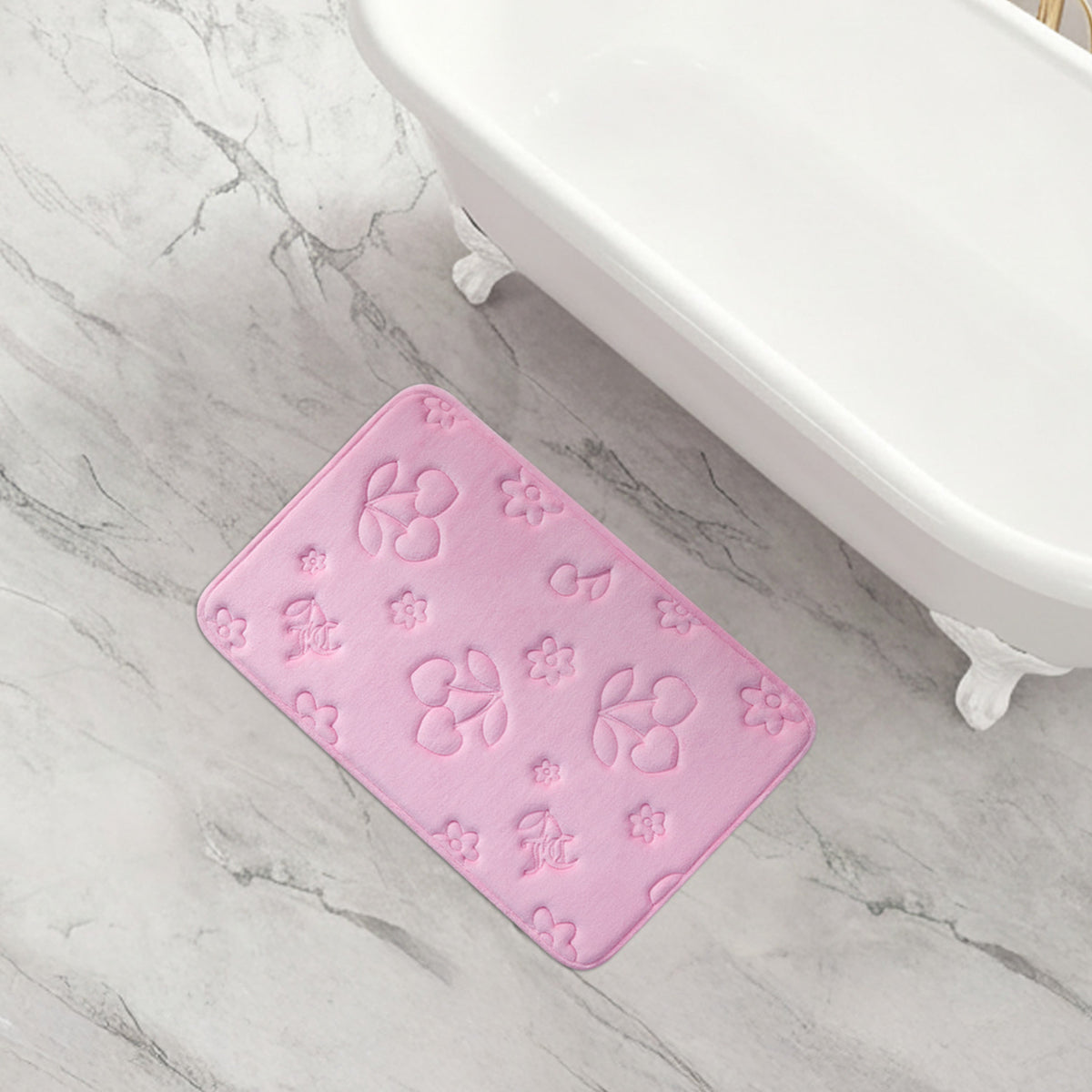 Glam Quilted Memory Foam Bath Mat 20 x 32