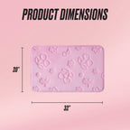 Glam Quilted Memory Foam Bath Mat 20 x 32