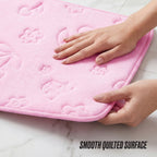 Glam Quilted Memory Foam Bath Mat 20 x 32