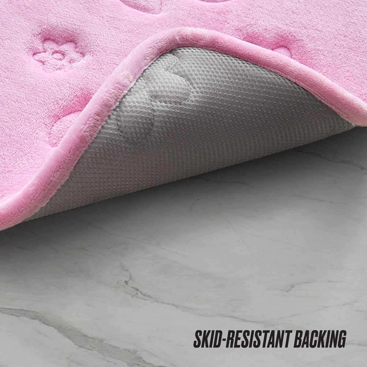 Glam Quilted Memory Foam Bath Mat 20 x 32