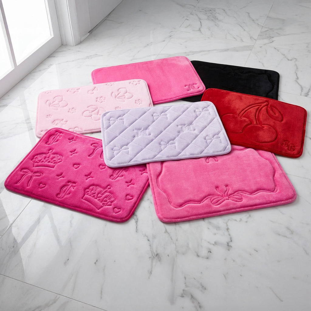 Glam Quilted Memory Foam Bath Mat 20 x 32