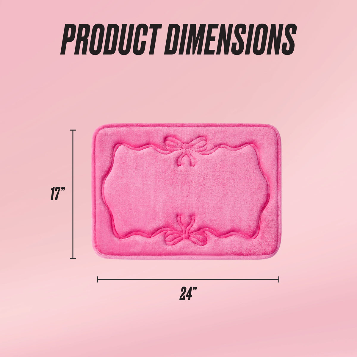 Glam Quilted Memory Foam Bath Mat 17 x 24