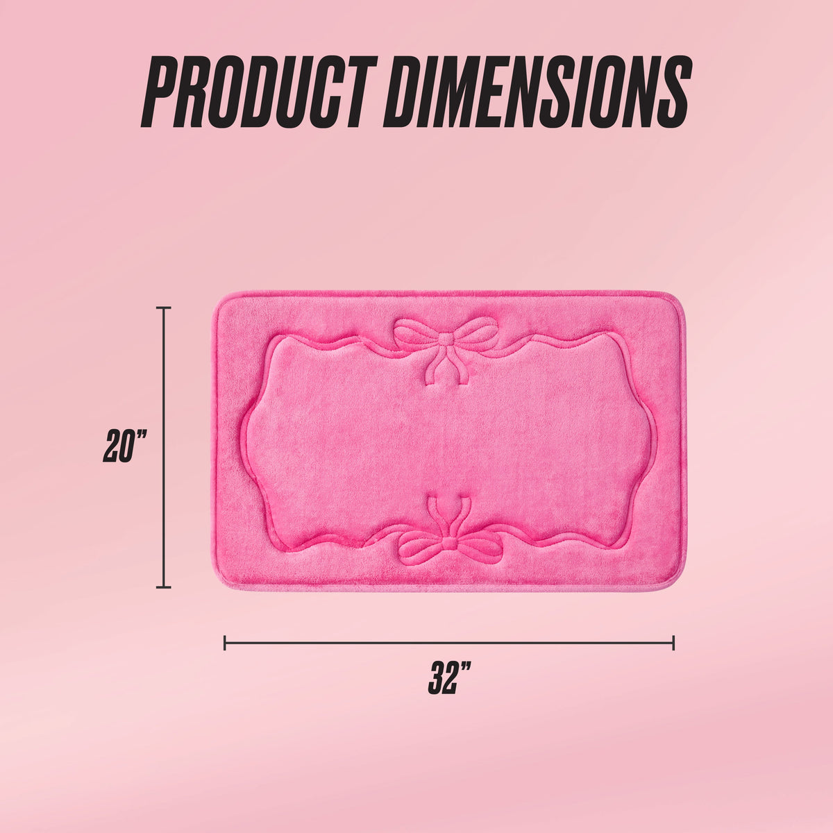 Glam Quilted Memory Foam Bath Mat 20 x 32