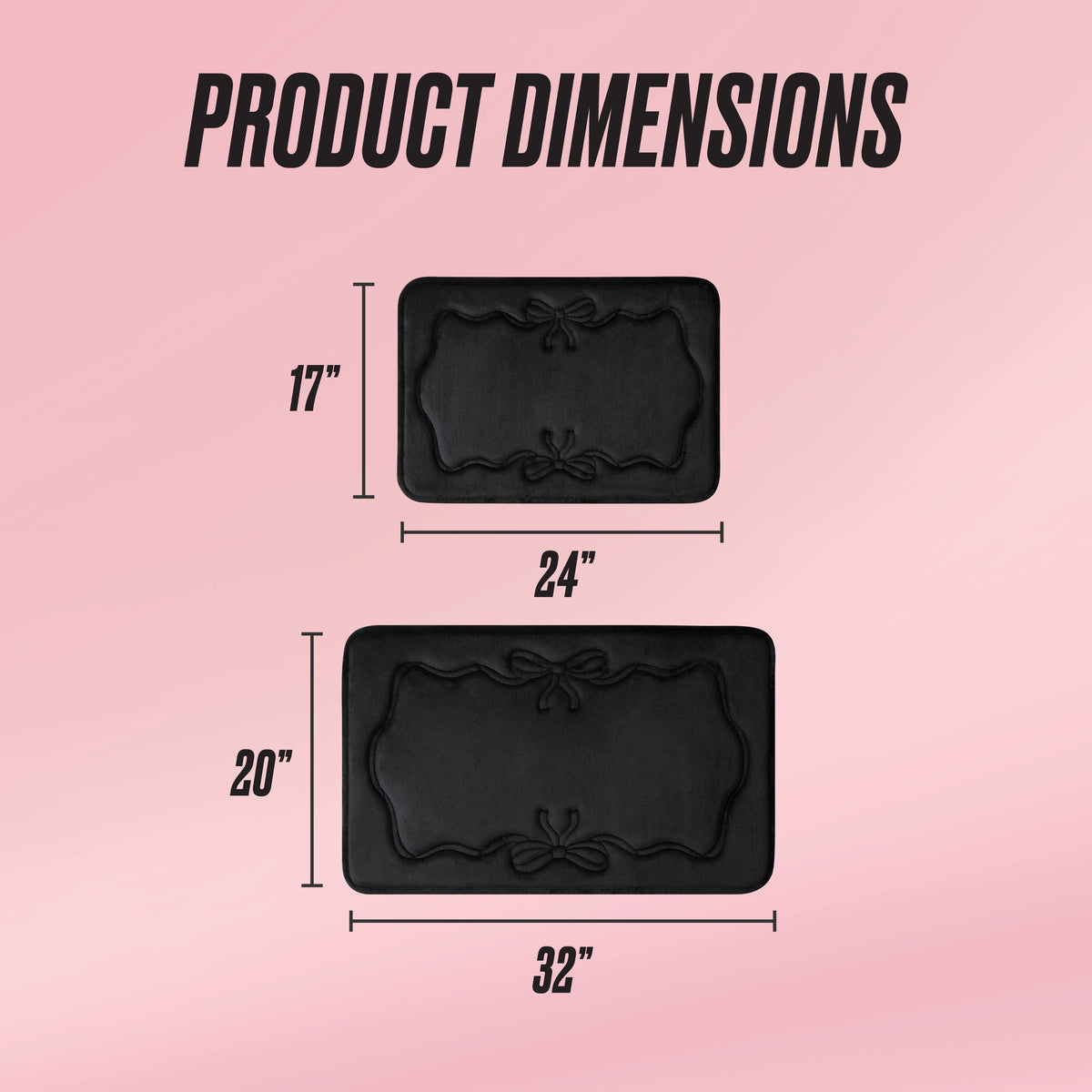 Glam Quilted Memory Foam Bath Mat 2-Piece Set