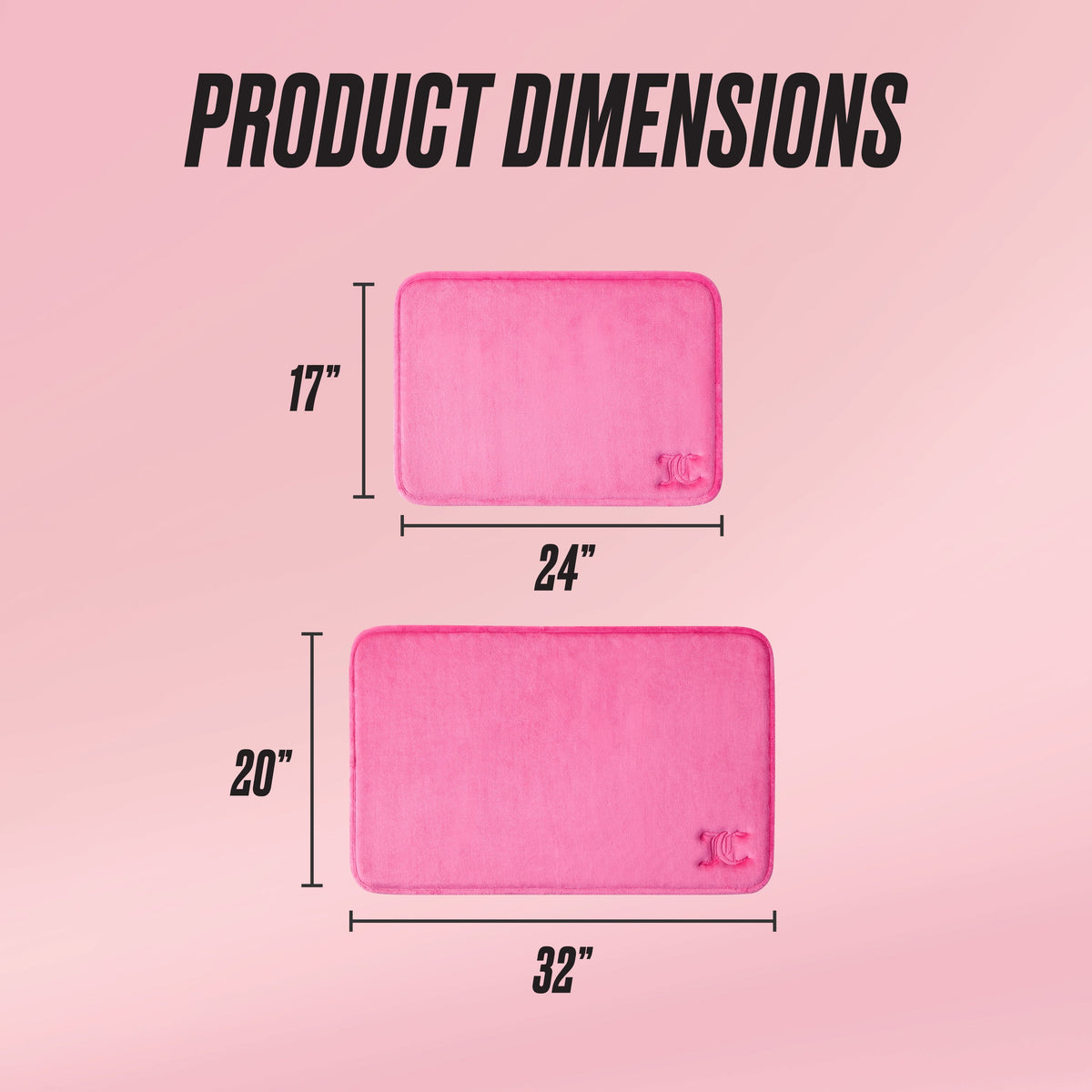 Glam Quilted Memory Foam Bath Mat 2-Piece Set