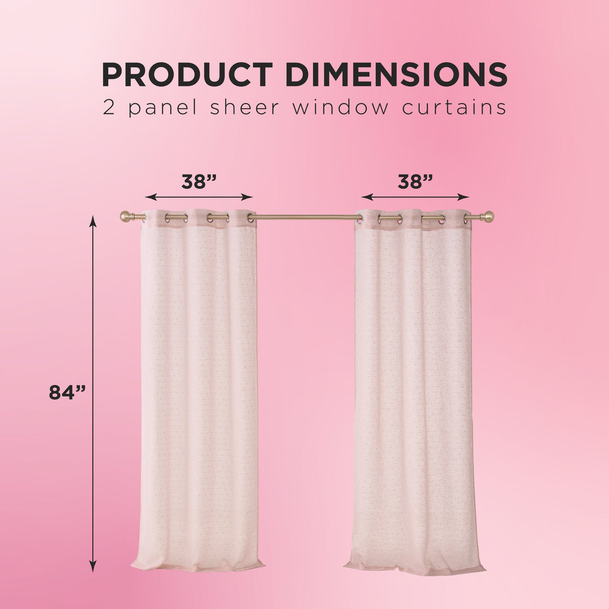 Glam Aurora Sheer Window Curtain