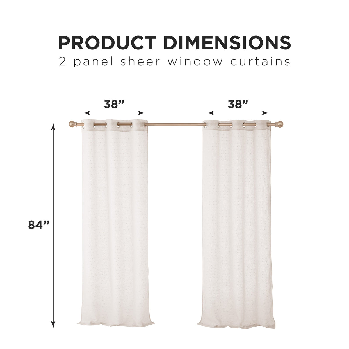 Glam Aurora Sheer Window Curtain