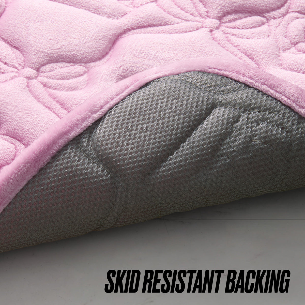 Glam Quilted Memory Foam Bath Mat 17 x 24