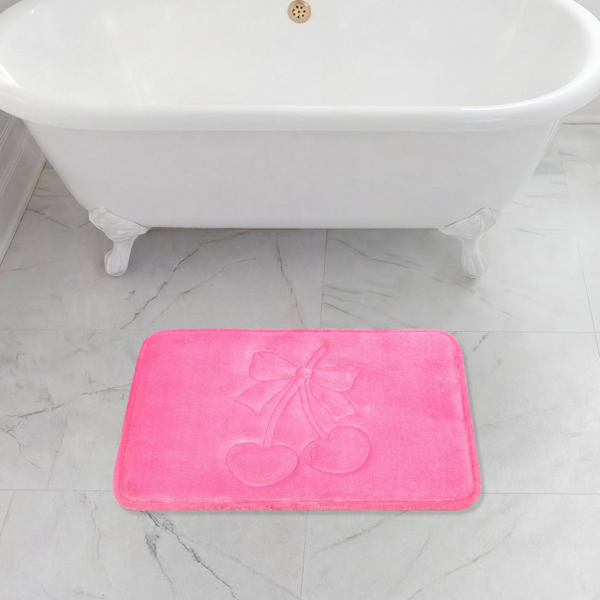 Glam Quilted Memory Foam Bath Mat 17 x 24