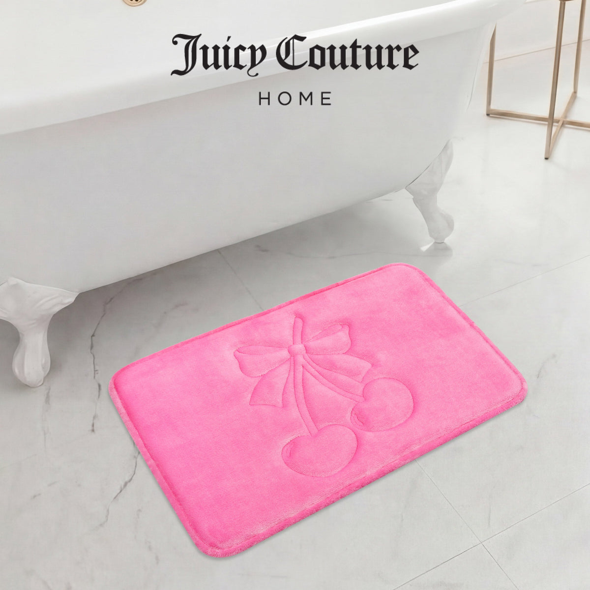 Glam Quilted Memory Foam Bath Mat 17 x 24