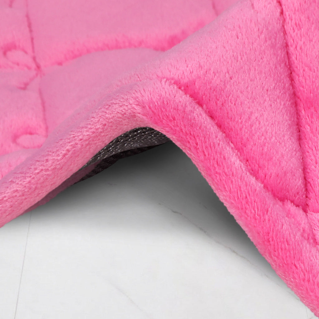 Glam Quilted Memory Foam Bath Mat 2-Piece Set