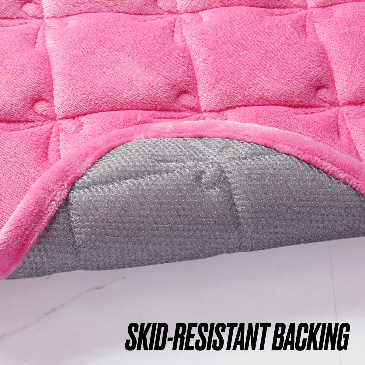 Glam Quilted Memory Foam Bath Mat 2-Piece Set