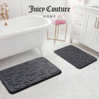 Glam Quilted Memory Foam Bath Mat 2-Piece Set