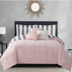 Glam Cabana Striped Reversible Comforter Set