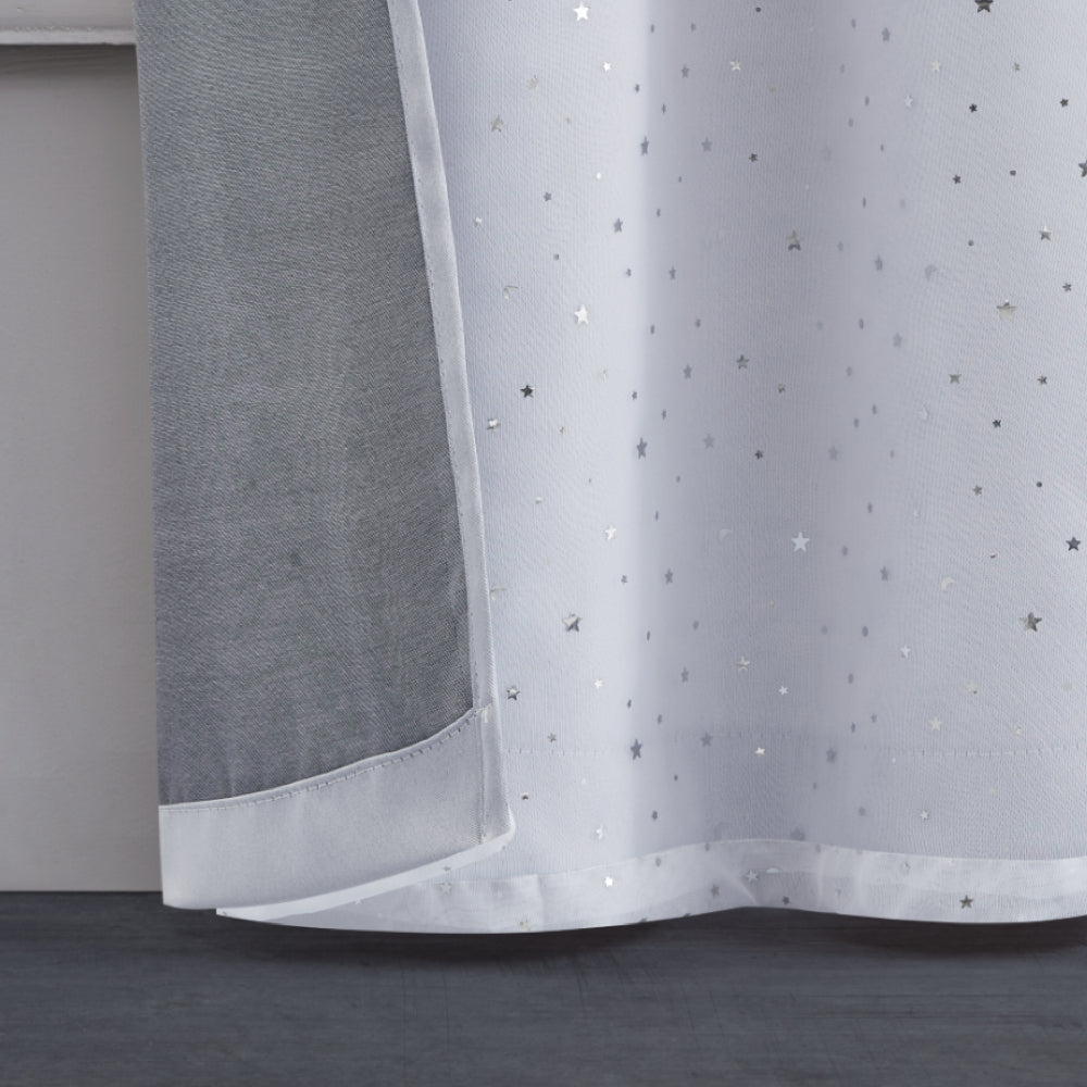 Glam Melody Embellished Double Layer Curtains