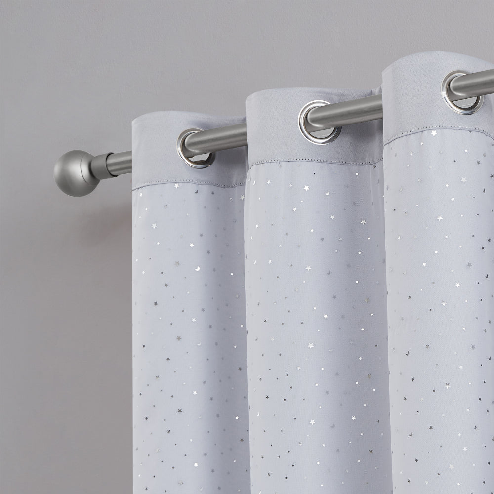 Glam Melody Embellished Double Layer Curtains