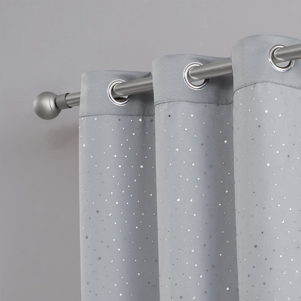 Glam Melody Embellished Double Layer Curtains