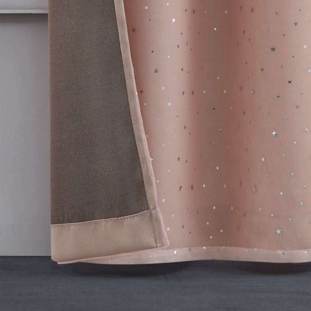 Glam Melody Embellished Double Layer Curtains